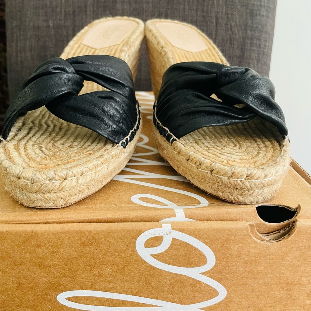 Loeffler Randall Blanche Black Espadrilles with Bow Detail EUC/with original box - Picture 3 of 13